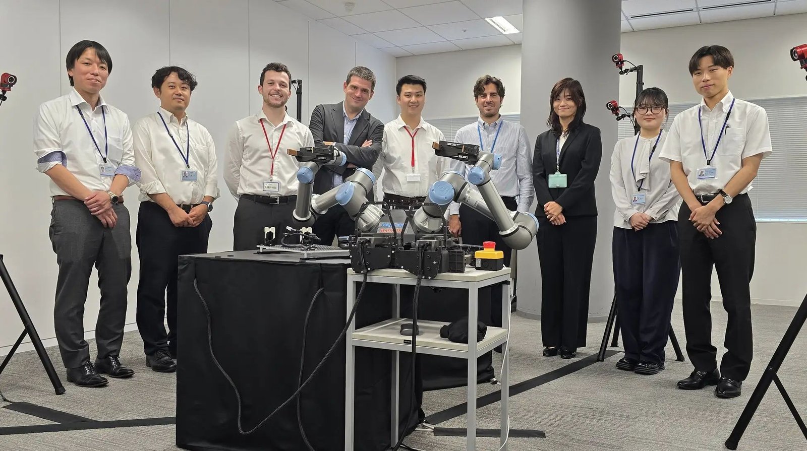 Acumino and MegaChips teams at the opening of Japan's first Acumino demonstration environment